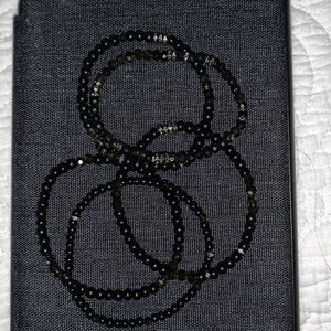 Stella & Dot black stretchy bracelets
